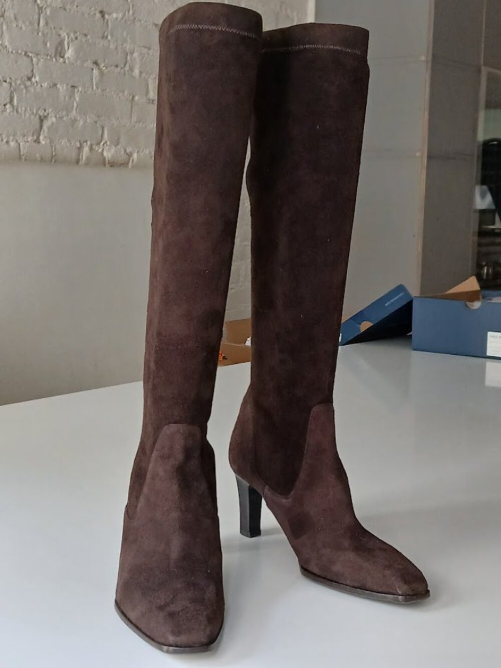 Luxurious & Chic - Cole Haan Brown Suede Knee High Boots - size 6 - NEW
